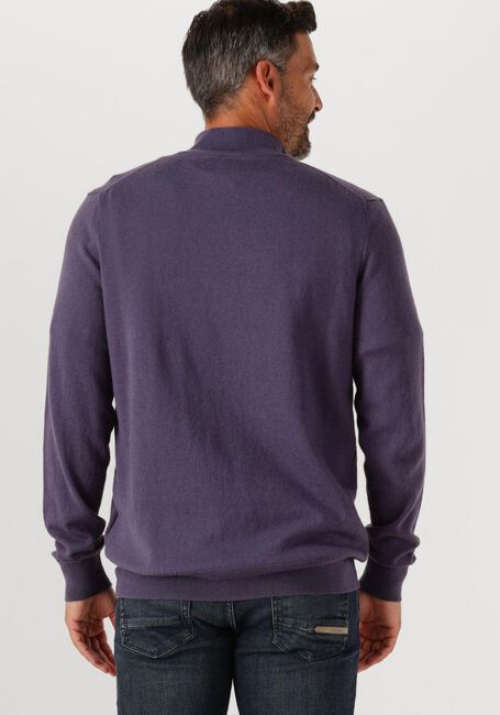 LYLE & SCOTT Pull COTTON MERINO QUARTER ZIP JUMPER en gris - large