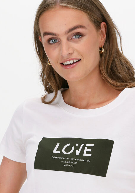 MOS MOSH T-shirt CHERRIE O-SS TEE en blanc - large