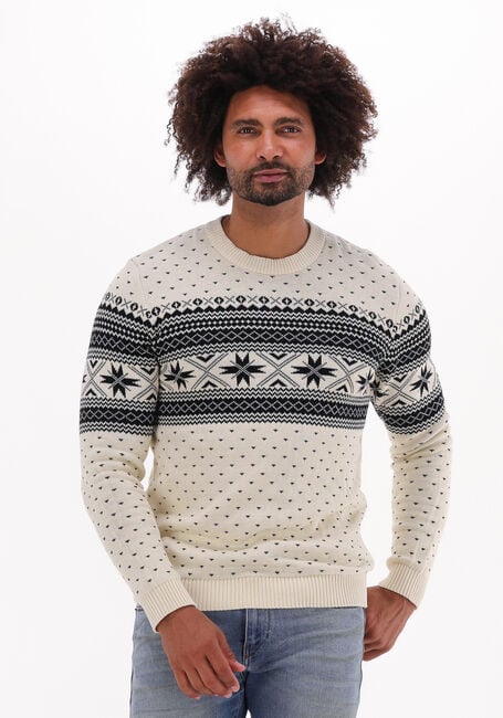 SELECTED HOMME Pull CLAUS LS KNIT CREW NECK Blanc - large