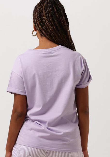 COLOURFUL REBEL T-shirt LOGO WAVE BOXY TEE Lilas - large