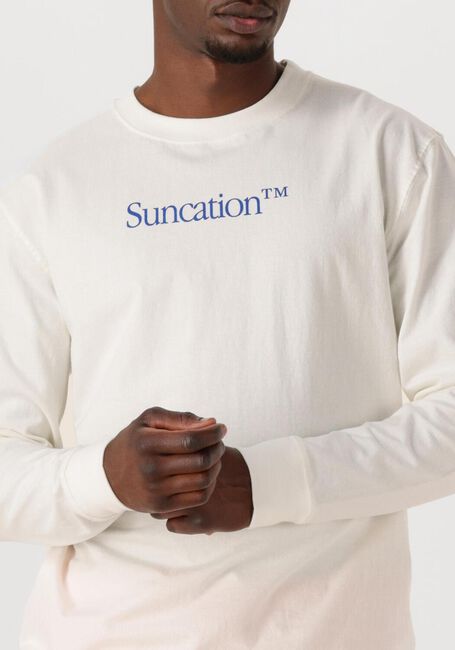 SHIWI T-shirt MEN JUDE REGULAR LONGSLEEVE SUNCATION en blanc - large