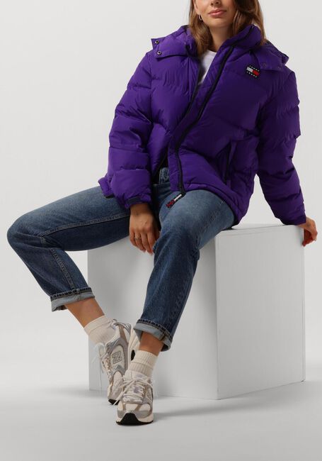 Paarse TOMMY JEANS Gewatteerde jas TJW ALASKA PUFFER - large