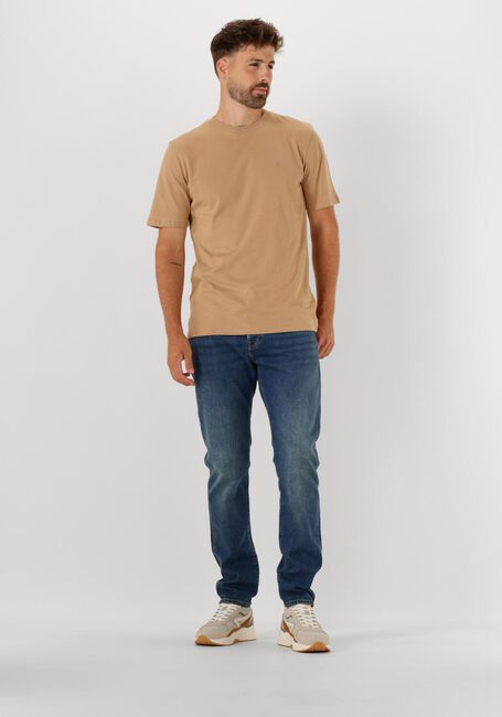 SCOTCH & SODA T-shirt SEASONAL CORE - REGULAR-FIT LOGO T-SHIRT en beige - large