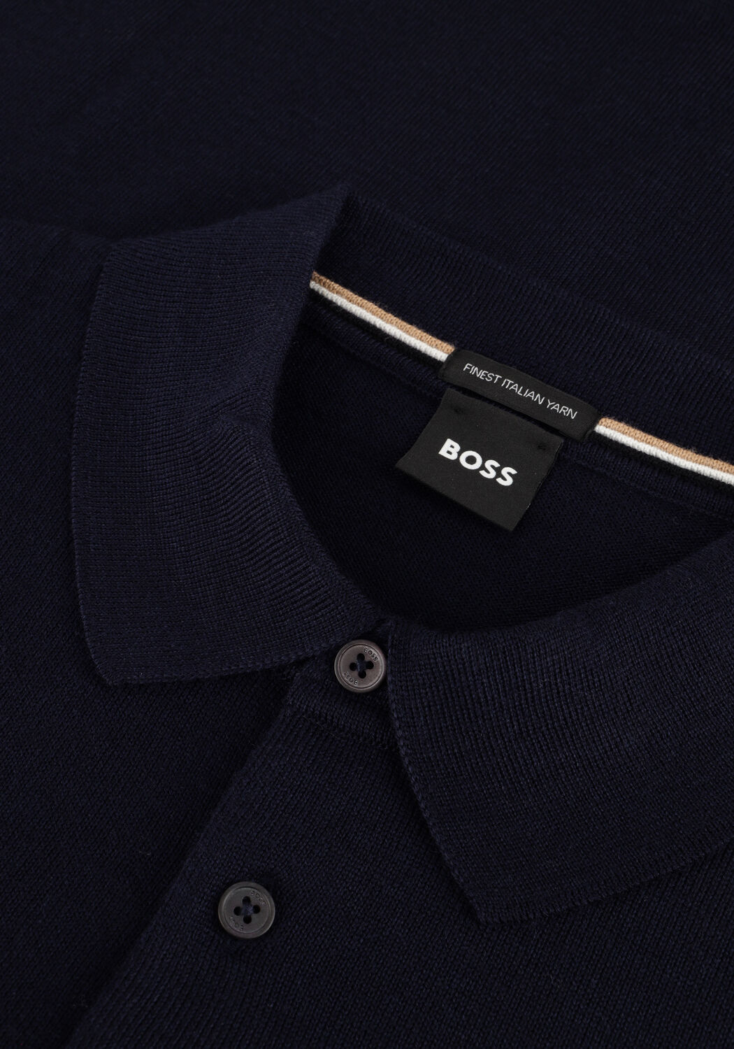BOSS BLACK Pull BONO-L Bleu fonc&eacute; - large