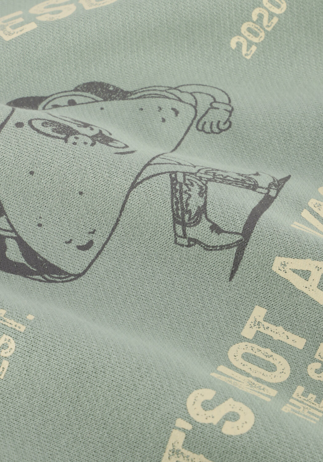 DAILY7 Chandail OVERSIZED SWEATER PRINT en vert - large