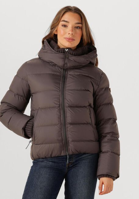 Taupe MOSCOW Gewatteerde jas 12-08 BRANDY - large