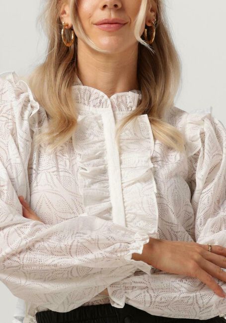 NEO NOIR HAWAII BURNOUT BLOUSE Blouses en blanc - large