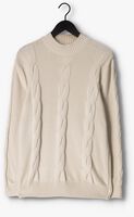 PUREWHITE Pull MOCKNECK KNIT WITH CABLE DETAILS Blanc