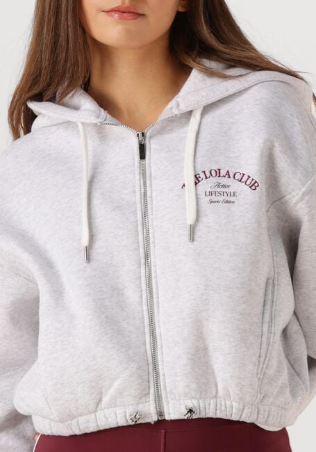 THE LOLA CLUB Chandail MAYA ZIP THROUGH HOODIE Gris clair - large