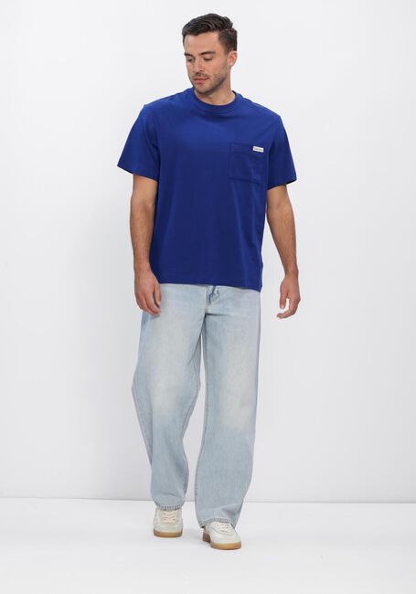 CALVIN KLEIN T-shirt SS 20S JERSEY EASY COIN POCKET T en bleu - large