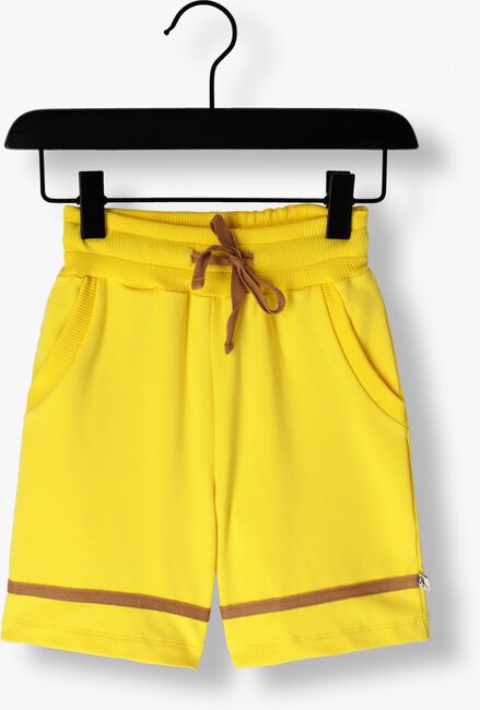 CARLIJNQ Pantalon courte BASIC - BERMUDA WITH TAPING en jaune - large