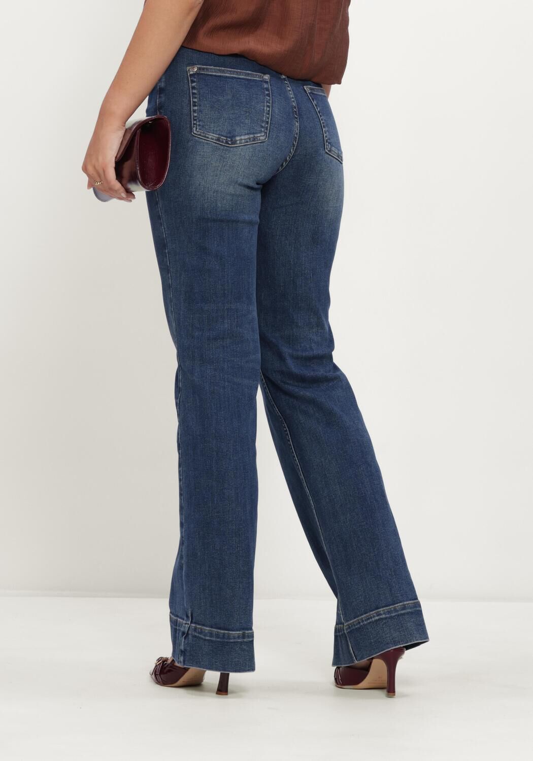 Blauwe JANICE Straight leg jeans TREY - large