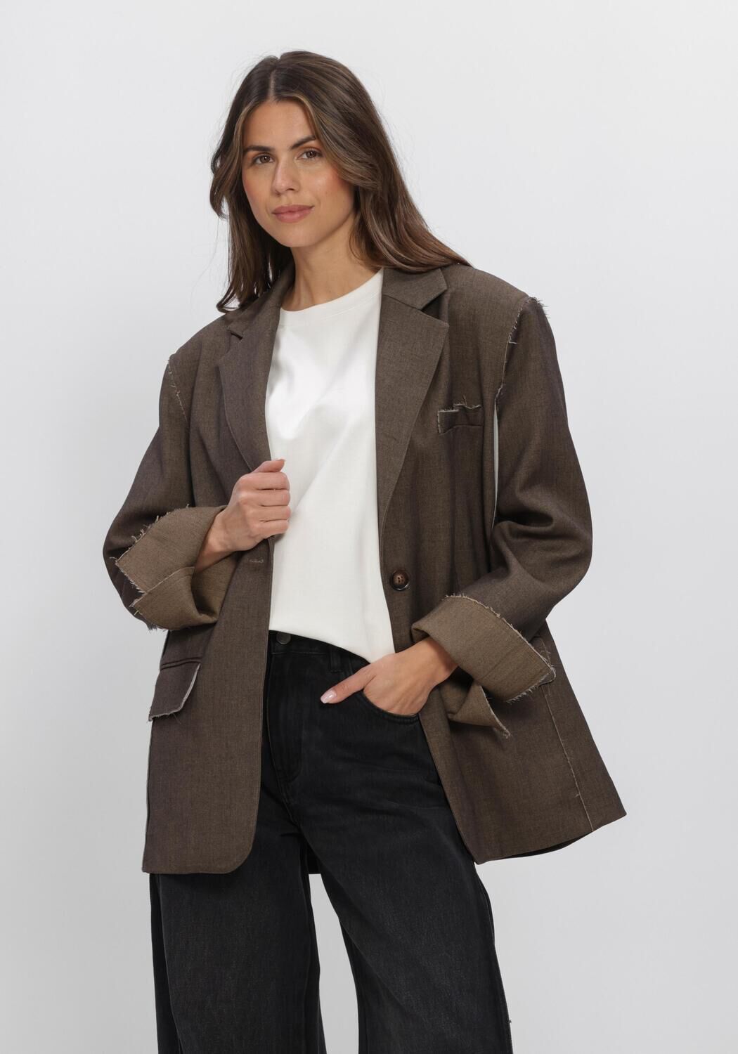 ELEH Blazer EFW260004 en marron - large