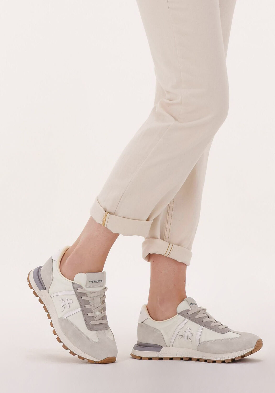 Beige PREMIATA Sneakers JOHN LOW-D - large