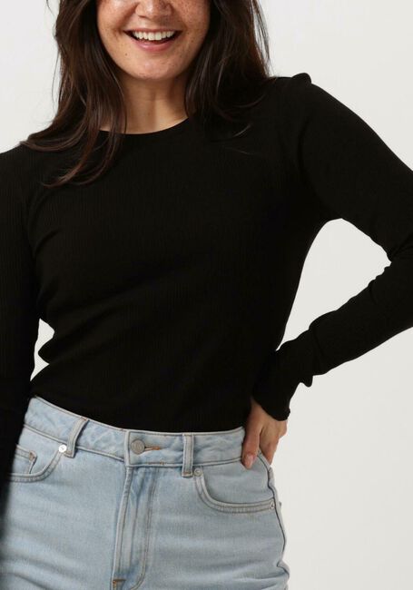 SELECTED FEMME T-shirt ANNA LS CREW NECK TEE en noir - large