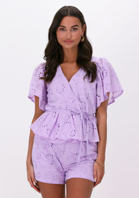 Paarse FREEBIRD  BRINLEY BLOUSE - large