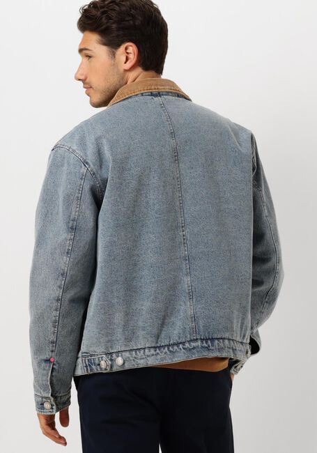 Blauwe SCOTCH & SODA Jack CORD COLLAR INDIGO TEDDY JACKE - large