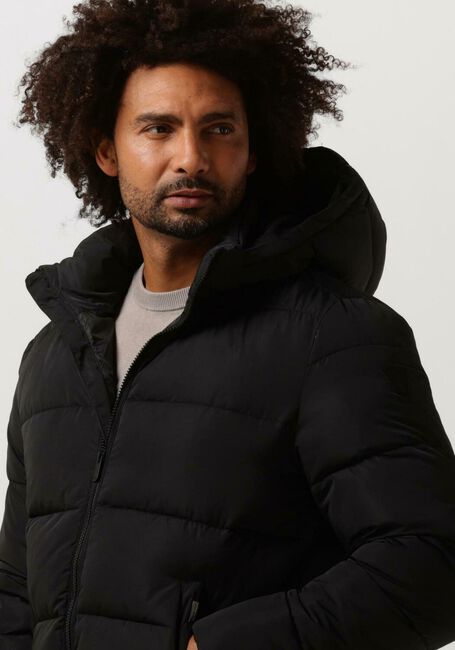 PUREWHITE Veste matelassé PUFFER COAT WITH DETACHABLE HOOD en noir - large