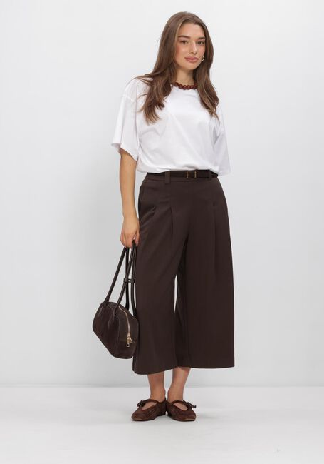 Bruine MSCH COPENHAGEN Broeken/jumpsuits MSCHMARYLA HENRIKA HW CULOTTE PANTS - large