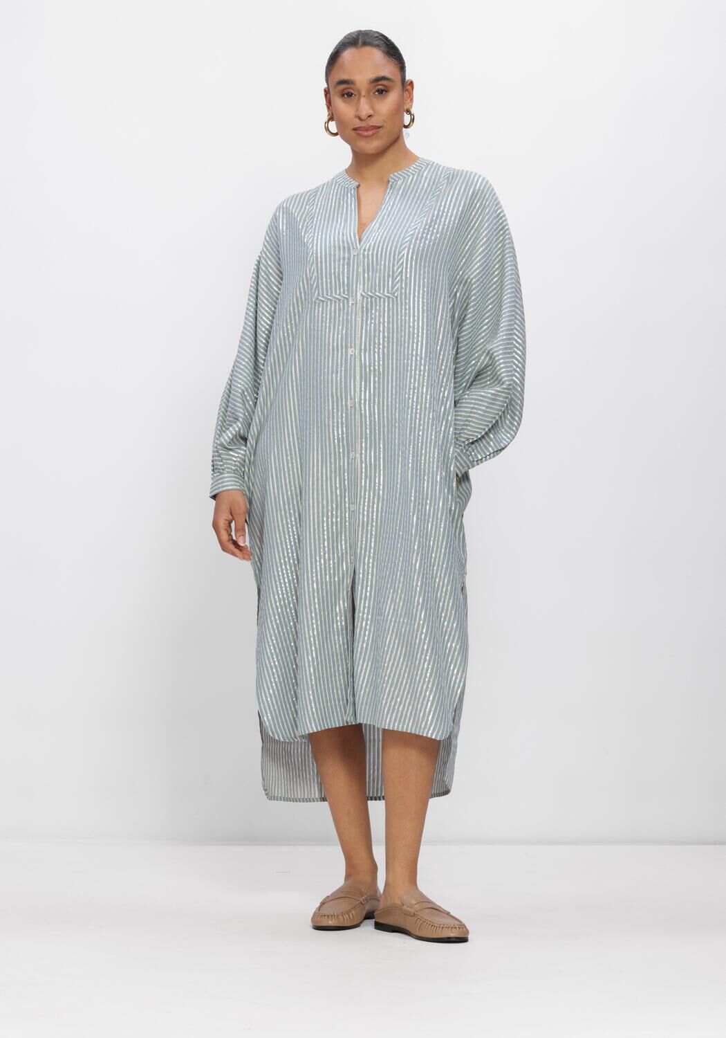 SUMMUM DRESS STRIPE Robes en bleu - large