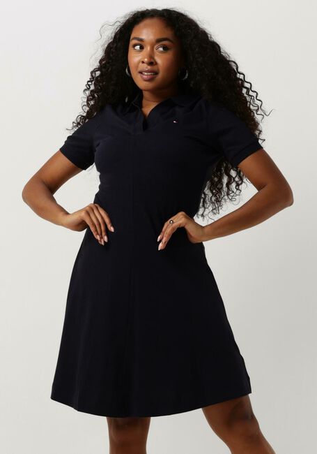 TOMMY HILFIGER Mini robe F+F OPEN PLCKTLYCLL POLO DRESS Bleu foncé - large