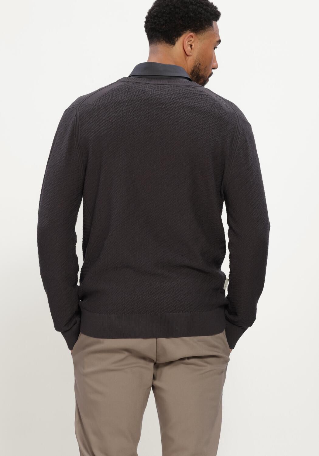 CAST IRON Pull CREWNECK REGULAR FIT COMFORT BLEND Gris fonc&eacute; - large
