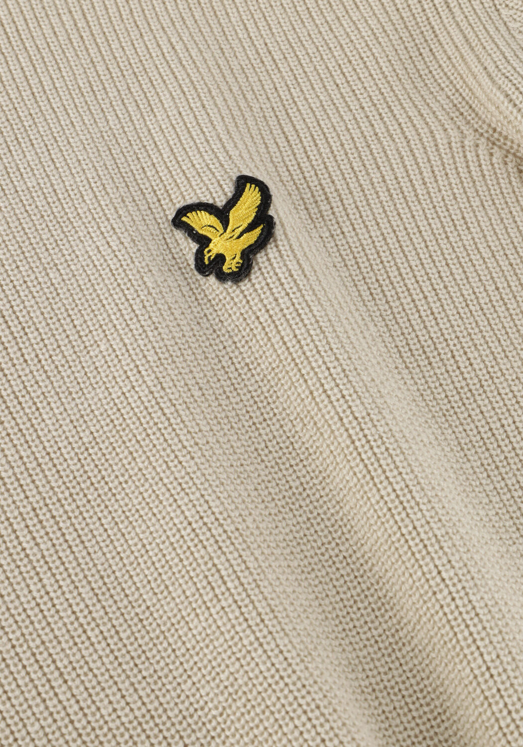 LYLE & SCOTT Pull ENGINEERED RIB CREW NECK en beige - large
