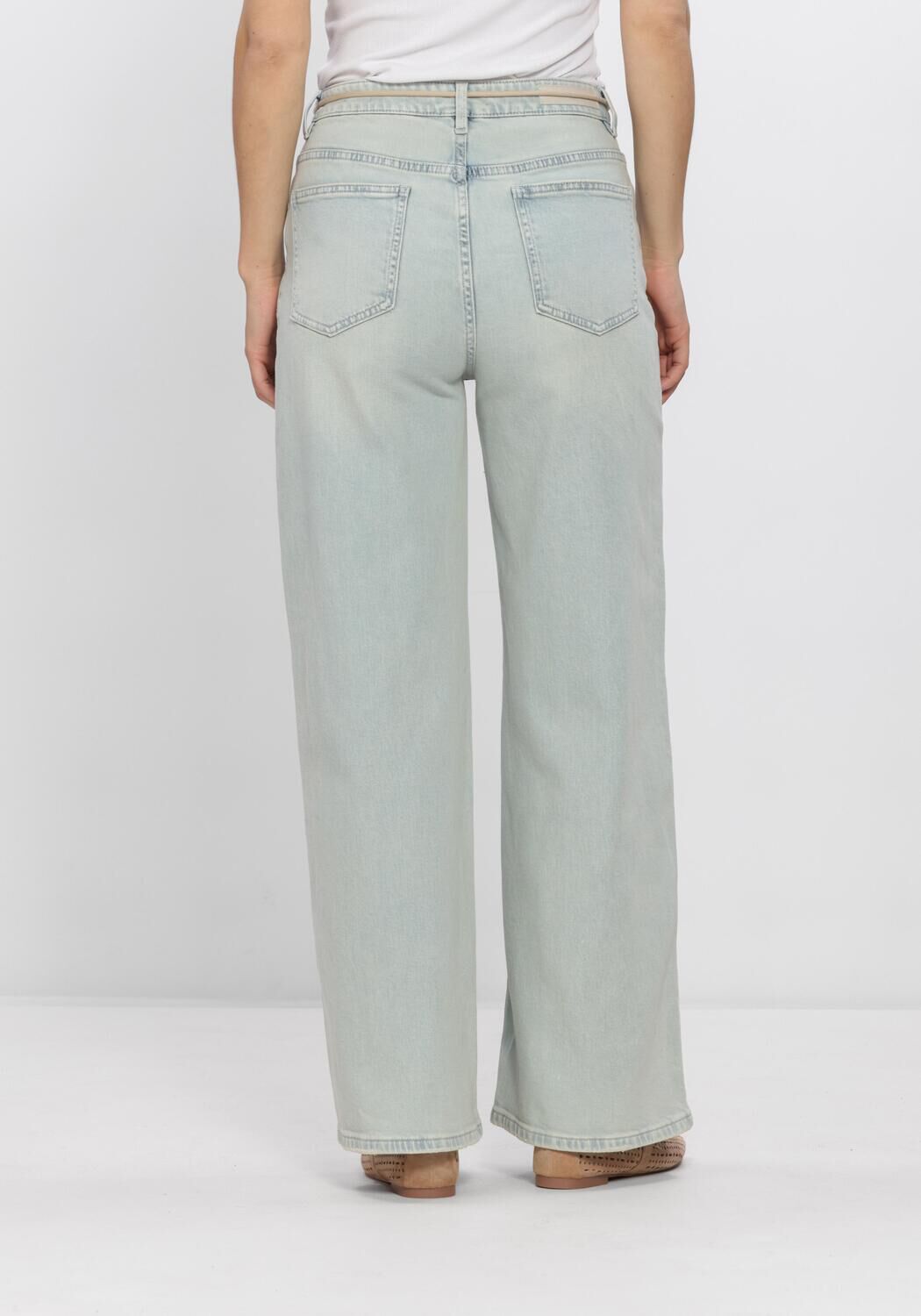 Blauwe CIRCLE OF TRUST Wide jeans JONA DNM - large