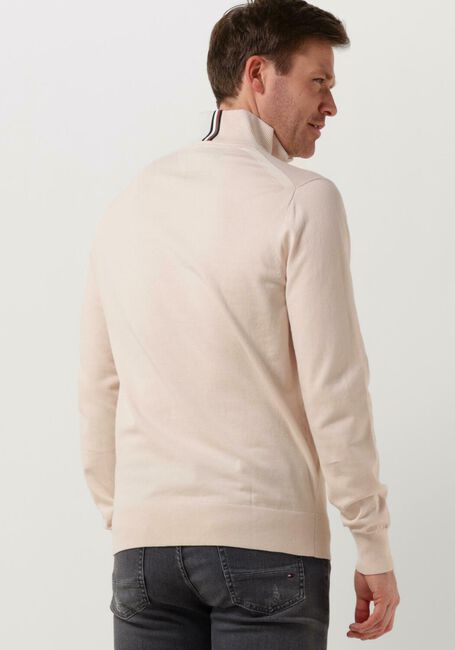 TOMMY HILFIGER Pull 1985 ZIP MOCK Blanc - large