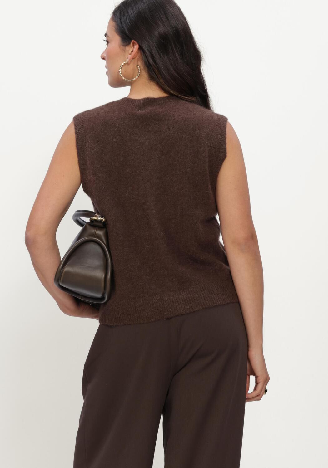 MSCH COPENHAGEN Pull MSCHBONDIE HOPE VEST en marron - large