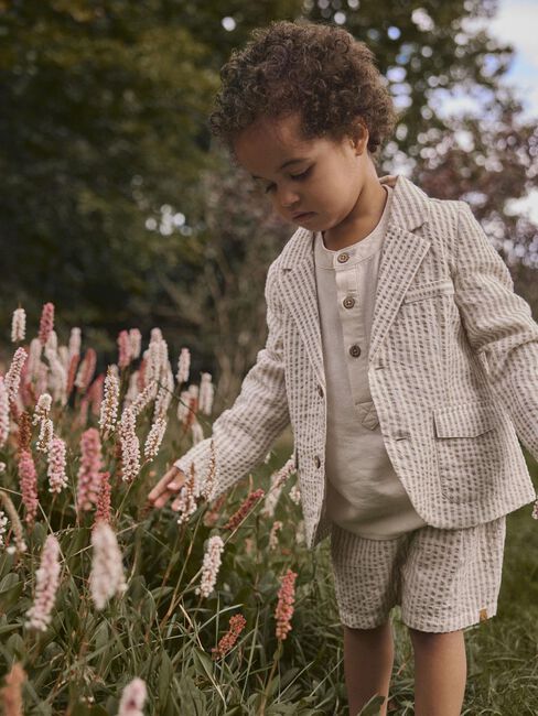 LIL' ATELIER NMMFAUSTO LS BLAZER LIL Vestons en beige - large