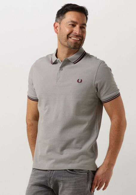 FRED PERRY Polo TWIN TIPPED FRED PERRY SHIRT Gris clair - large