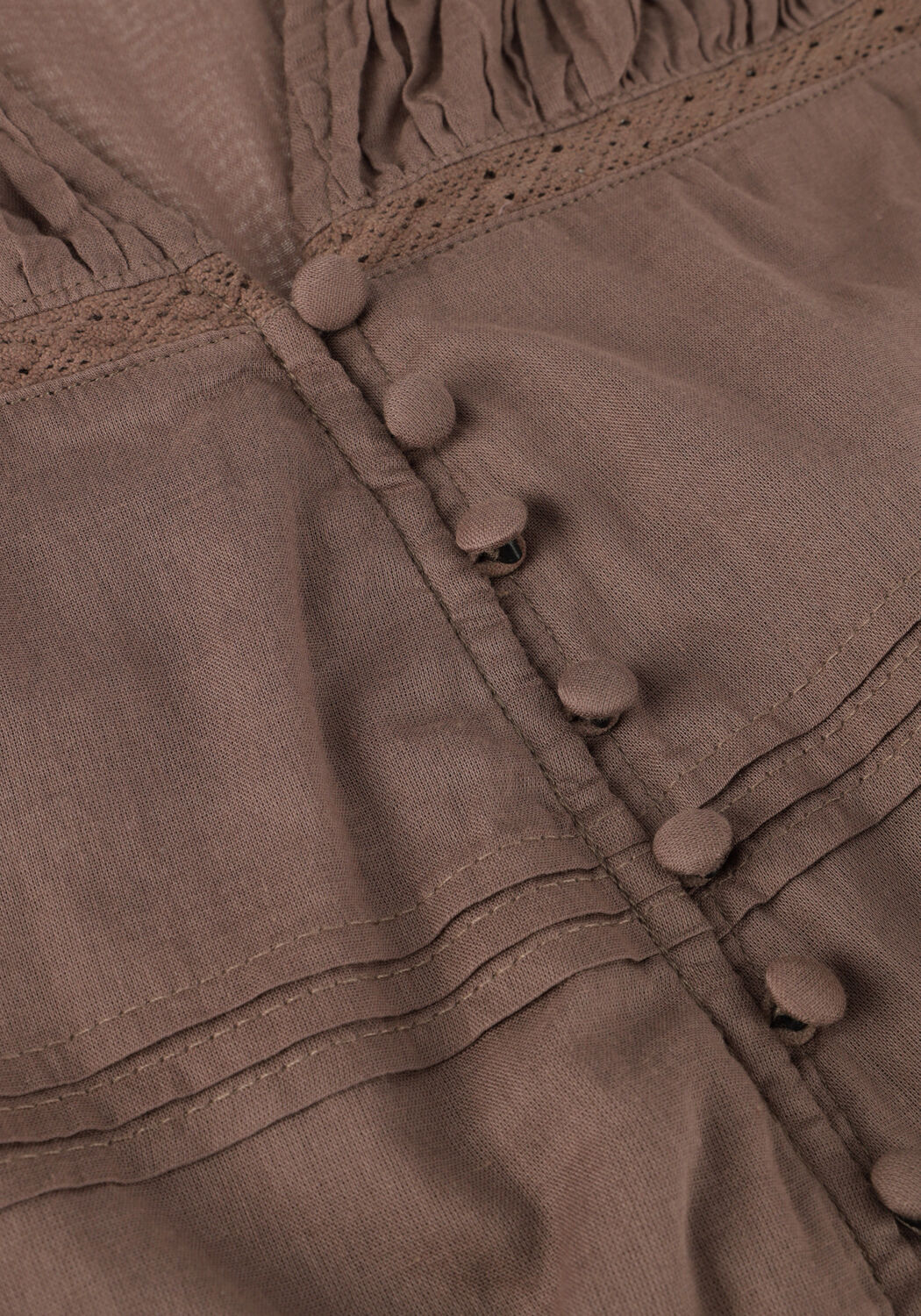 Bruine NEO NOIR Mini jurk SALLI S VOILE DRESS - large