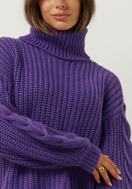 Y.A.S. Col roulé YASSANNE LS KNIT ROLLNECK PULLOVER en violet - large