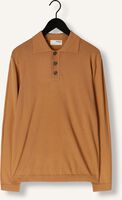 SELECTED MEN Pull SLHTRAY LS KNIT MERINO POLO en camel SELECTED MEN Pull SLHTRAY LS KNIT MERINO POLO en camel - medium
