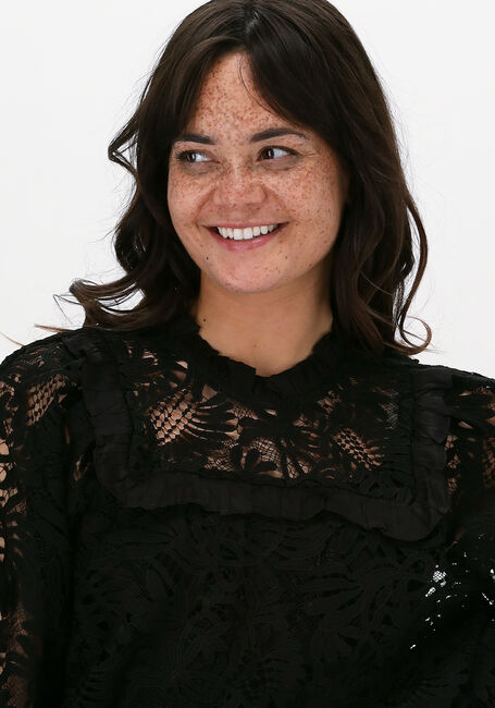 SUMMUM Haut TOP HEAVY LACE en noir - large