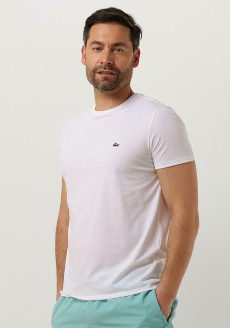 Witte LACOSTE T-shirt 1HT1 MEN'S TEE-SHIRT 1121 - large
