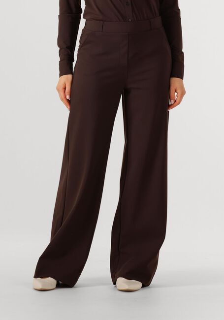 Bruine STUDIO ANNELOES Wijde broek LEXIE BONDED TROUSERS - large