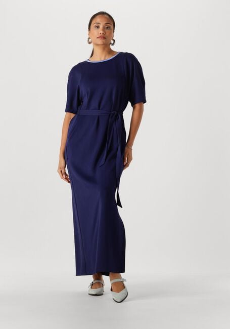 Blauwe POM AMSTERDAM Jurken DRESS MACY NIGHT BLUE - large