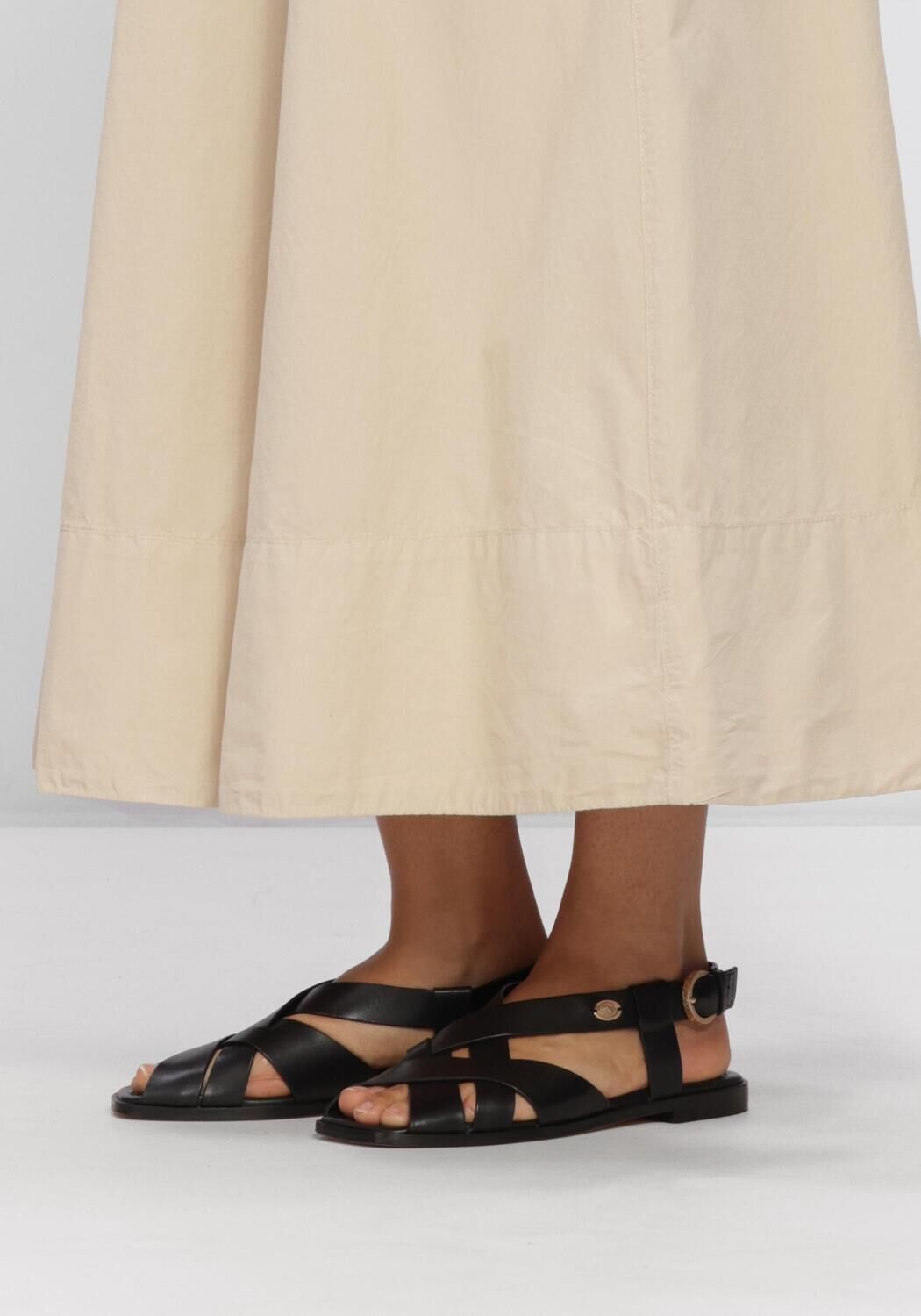 Zwarte FRED DE LA BRETONIERE Sandalen GITEL CROSS - large