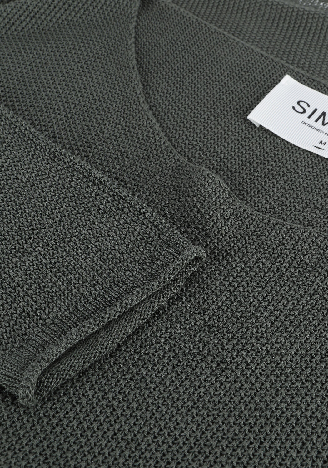 Groene SIMPLE Top KNITTED SWEATER ELLENA ES - large