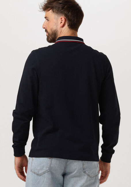 FRED PERRY Polo TWIN TIPPED FRED PERRY SHIRT LONG SLEEVE Bleu foncé - large