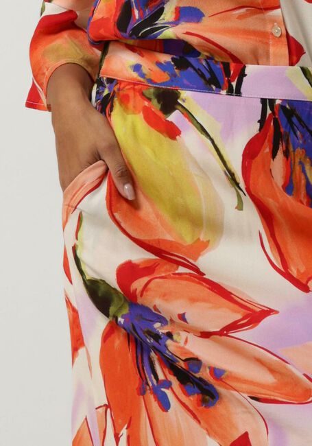 Oranje JANSEN AMSTERDAM Midirok WBF658 WOVEN PRINT LONG SKIRT - large