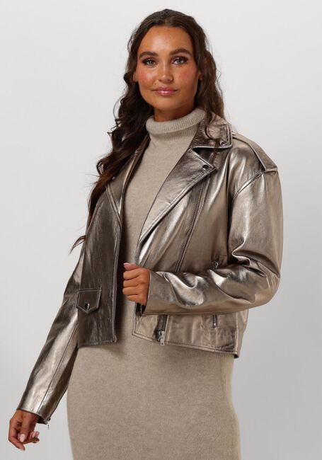 IBANA Veste en cuir JIOYA en or - large