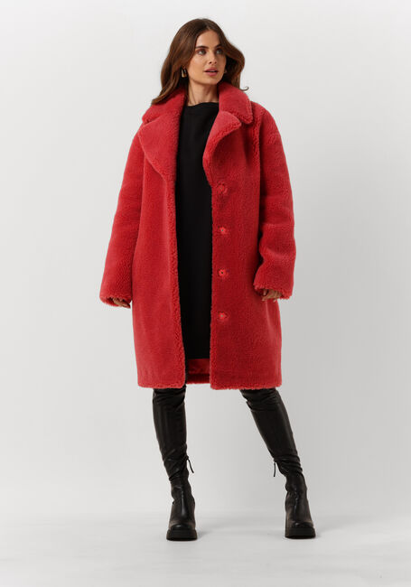 STAND STUDIO Manteau en fausse fourrure CAMILLE COCOON COAT 2020 en rose - large