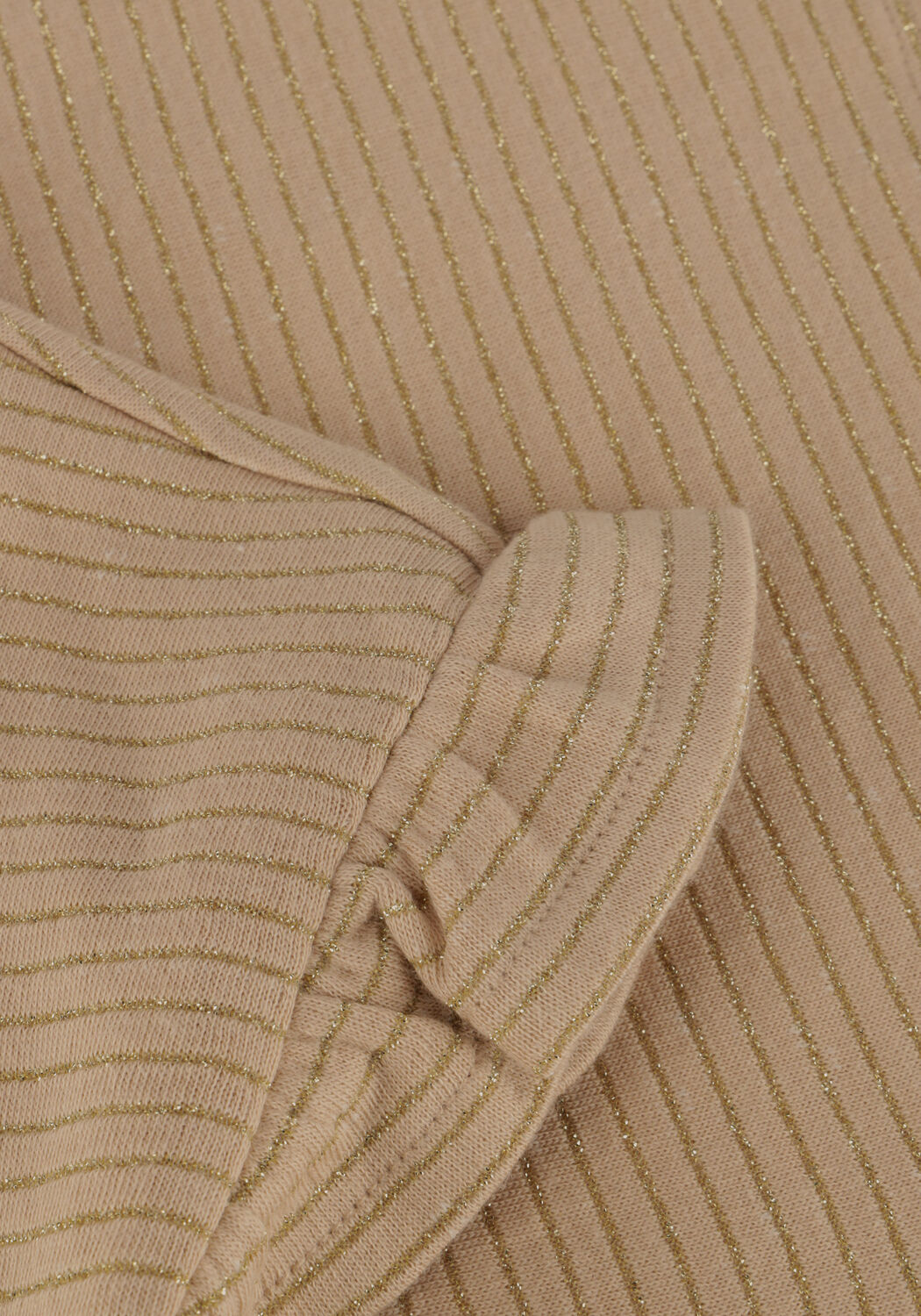 DAILY7 T-shirt T-SHIRT GLITTER STRIPE en beige - large