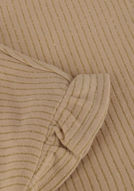 Beige DAILY7 T-shirt T-SHIRT GLITTER STRIPE - large