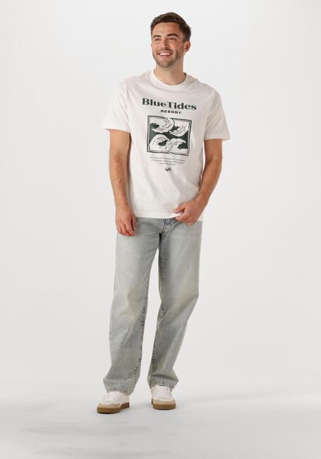 Witte SHIWI T-shirt MEN LIAM REGULAR T-SHIRT BLUE TIDES - large