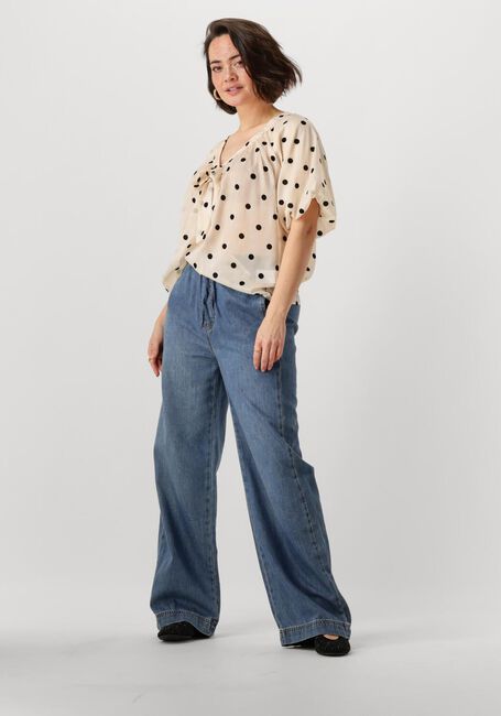 Gebroken wit LOLLYS LAUNDRY  PINELL BLOUSE SS - large