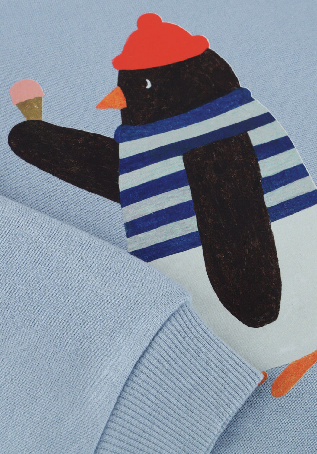 DAILY BRAT Chandail WADDLES PINGUIN SWEATER Bleu clair - large